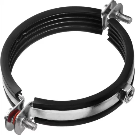 Хомут трубный с гайкой, оцинкованный, 3&quot;, 6шт, ЗУБР Мастер 37850-87-94 37850-87-94 купить в Нягани