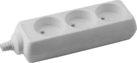 Колодка DEXX для удлинителя, 3 гнезда, макс мощность 3500Вт 55100-3 купить в Нягани
