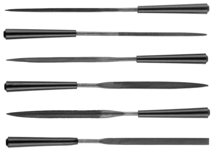 Набор STAYER &quot;MASTER&quot; Надфили, ручка из ПВХ, 100мм, 6шт 1603-10-H6_z01 купить в Нягани