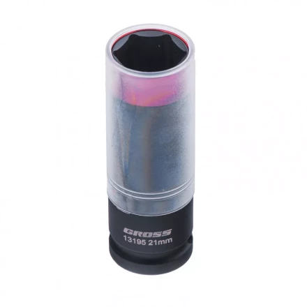 Головка ударная шестигранная для колесных дисков 21 мм 1/2 CrMo Gross 13195 купить в Нягани