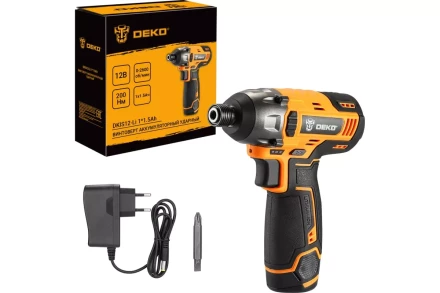 Гайковерт аккумуляторный DEKO 063-4105 DKIS12-Li, 12В, 1х1.5Ач купить в Нягани