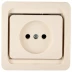 Розетка СВЕТОЗАР "ГАММА" одинарная, цвет бежевый, 16А/~250В SV-54100-B купить в Нягани