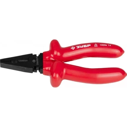 Плоскогубцы ЗУБР &quot;МАСТЕР&quot; &quot;ЭЛЕКТРИК&quot; комбинированные, диэлектрические, высоковольтные до ~1000В, 160мм 2214-1-16_z02 купить в Нягани