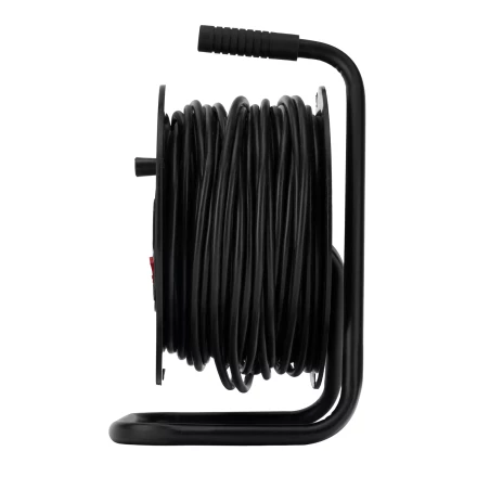 Удлинитель силовой на кабельной катушке, ПВС, 50 м, 4 розетки, 16А, тип УХз16, Россия Сибртех 96046 купить в Нягани