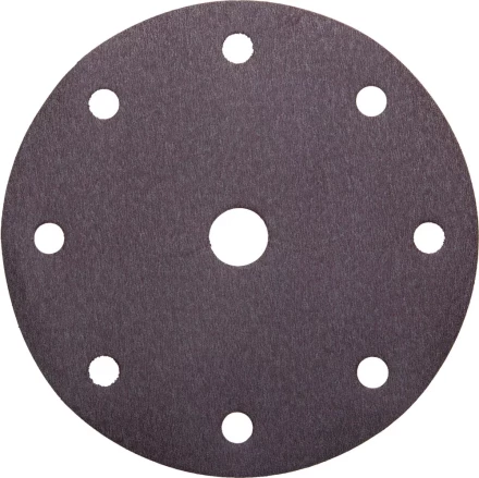 Круг шлифовальный URAGAN &quot;Универсальный водостойкий с покрытием стеарата цинка&quot; на липучке, 9 отв., P240, 150мм, 50шт 907-44114-240-50 купить в Нягани