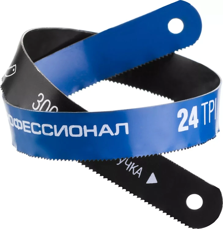 Полотно ЗУБР "ПРОФЕССИОНАЛ" по металлу, биметаллическое 24TPI шаг 1мм, 300мм, 50шт 15855-24-50 купить в Нягани