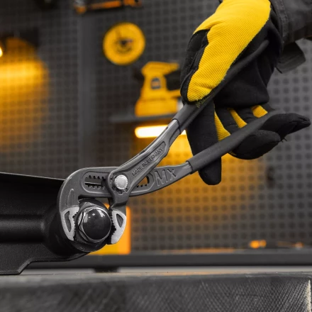 Клещи переставные Denzel 17906, кнопочный механизм, обливные рукоятки, 250 мм купить в Нягани