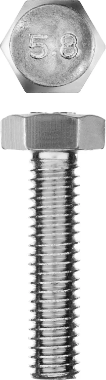 Болт ГОСТ 7798-70, M6 x 25 мм, 7 шт, кл. пр. 5.8, оцинкованный, ЗУБР 303086-06-025 купить в Нягани