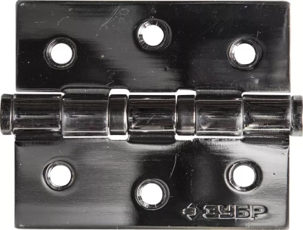 Петля универсальная ЗУБР &quot;ЭКСПЕРТ&quot;, 2 подшипника, цвет хром (CP), с крепежом, 75х63х2,5мм, 2 шт 37601-075-2 купить в Нягани