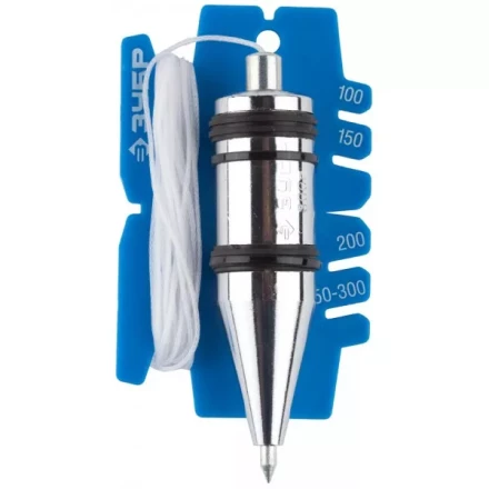 Отвес ЗУБР &quot;ЭКСПЕРТ&quot; строительный со шнуром и безопасным наконечником, 300 г 06347-30_z01 купить в Нягани