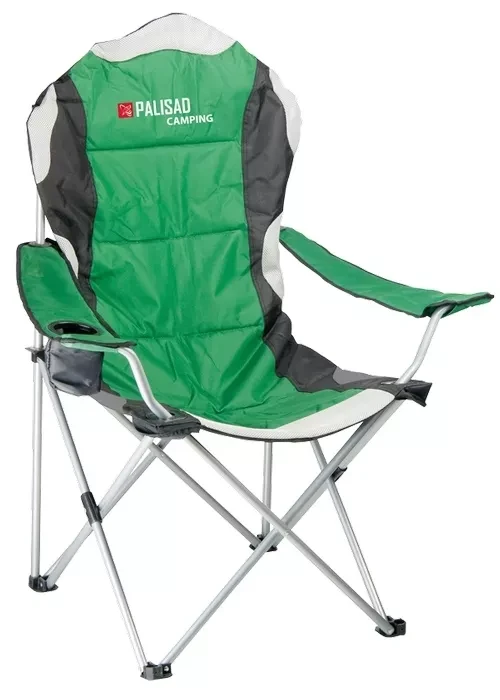 Кресло складное с подлокотниками и подстаканником 60х60х110/92 см PALISAD Camping 69592 купить в Нягани