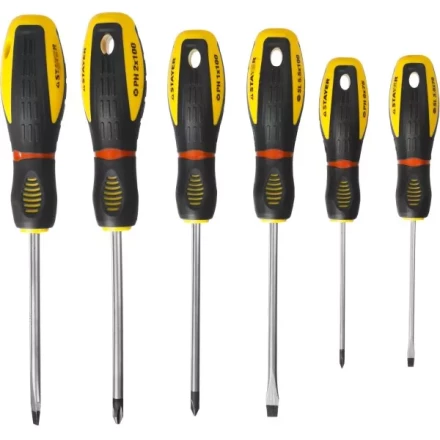 Набор STAYER &quot;PROFESSIONAL&quot; &quot;PROTech&quot;: Отвертки, Cr-Mo, эргономичная двухкомпонентная рукоятка, 6шт 25133-H6_z02 купить в Нягани