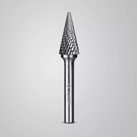 Зубр Твердосплавная борфреза M - конус с острым углом, 12 х 25 мм, угол 25° (28811-12-25) купить в Нягани