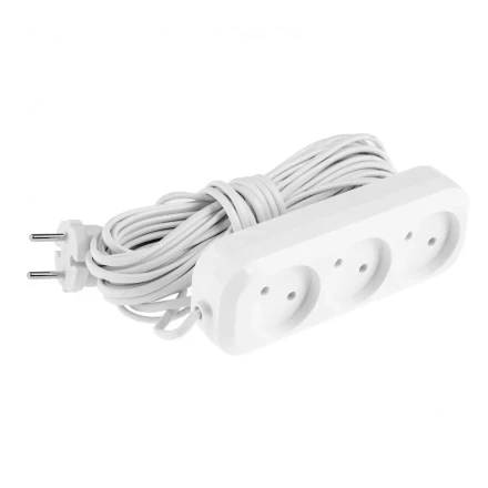 Удлинитель бытовой без заземления 10 м 3 розетки 6 А серия УХ6 Denzel 95929 купить в Нягани