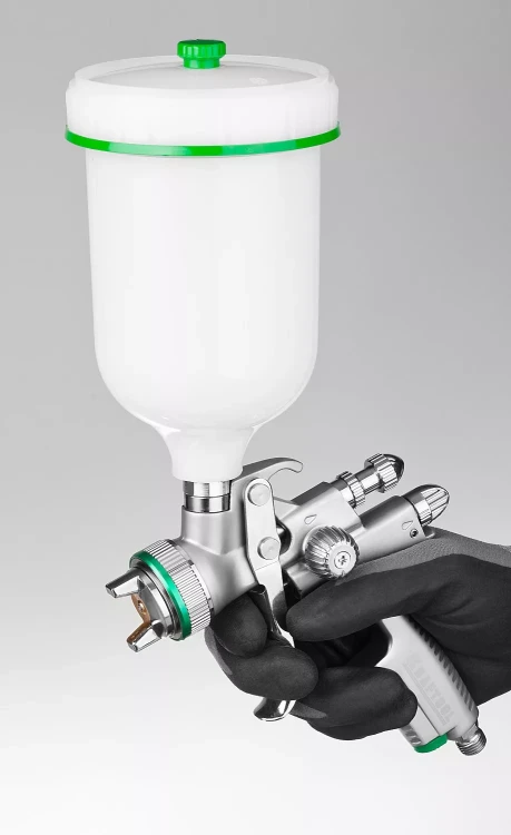 Краскопульт пневматический KRAFTOOL "PRO" Jeta 1000, HVLP, c верхним бачком, 1,3мм 06559-1.3 купить в Нягани