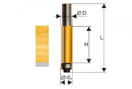 Фреза кромочная прямая ф127х51мм хв. 12мм 46166 купить в Нягани