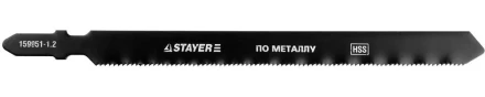 Полотна STAYER &quot;PROFI&quot;, T318A, для эл/лобзика, HSS, по металлу (1-3мм), EU-хвост., шаг 1,2мм, 106мм, 2шт 159951-1.2_z01 купить в Нягани