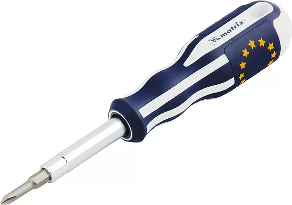 Отвертка комбинированная SL5,0 / Ph1 SL6,0 / Ph2 CrV трехкомп. эргоном. ручка MATRIX MASTER   12040 купить в Нягани