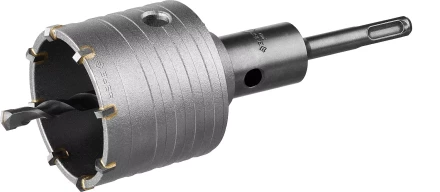 Коронка ЗУБР буровая,  коническая посадка центрирующего сверла, SDS-Plus хвостовик, в сборе, 65мм 2918-65_z01 купить в Нягани