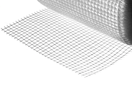 ЗУБР. Сетка армировочная стеклотканевая, самоклеящаяся, 3х3мм, 10см х 45м 12465-10-45 купить в Нягани