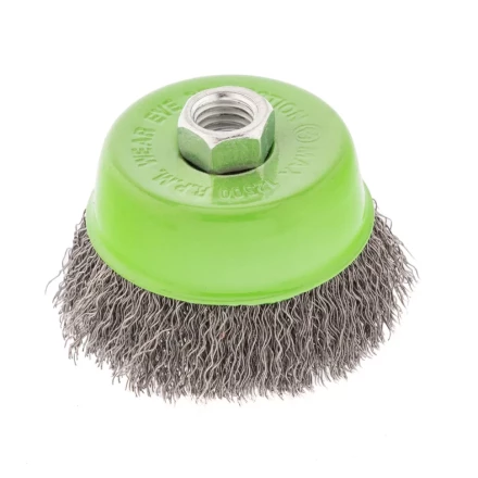 Щетка для УШМ, 75 мм, М14, &quot;чашка&quot;, витая проволока 0.3 мм Сибртех 746047 купить в Нягани