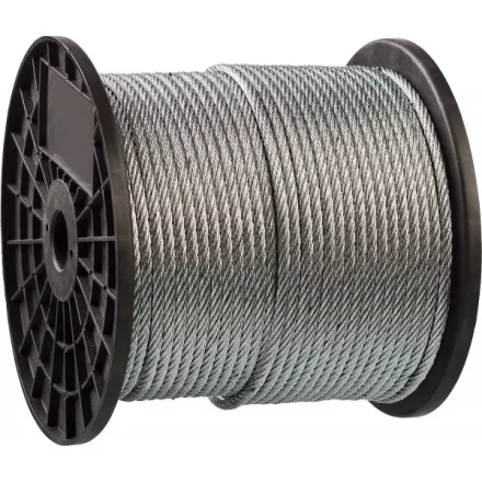 Трос стальной ЗУБР &quot;ПРОФЕССИОНАЛ&quot;, оцинкованный, DIN 3055, d=3 мм, L=200 м 4-304110-03 купить в Нягани