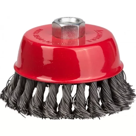 STAYER &quot;PROFESSIONAL&quot;. Щетка чашечная для УШМ, жгутированная стальная проволока 0,5мм, 65ммхМ14 35128-065_z01 купить в Нягани