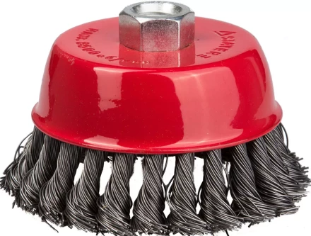 STAYER &quot;PROFESSIONAL&quot;. Щетка чашечная для УШМ, жгутированная стальная проволока 0,5мм, 65ммхМ14 35128-065_z01 купить в Нягани