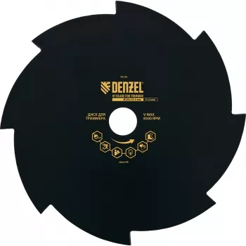 Диск для триммера 230 х 25,4 толщина 1,6 мм 8 лезвий DENZEL 96328 купить в Нягани