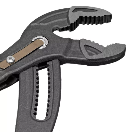 Клещи переставные Denzel 17907, кнопочный механизм, обливные рукоятки, 300 мм купить в Нягани