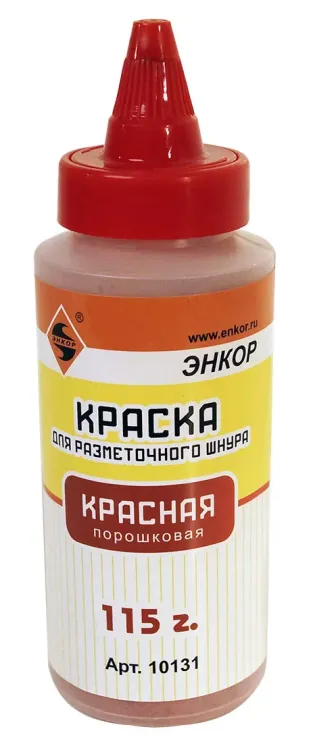 Краситель разметочного шнура 115 г красный Энкор 10131 купить в Нягани