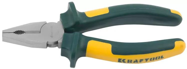 Плоскогубцы KRAFTOOL"KRAFT-MAX"комб,Cr-Mo,маслобензост двухкомп рукоятки,шарнирное соединение с повыш износост,160мм 22011-1-16 купить в Нягани