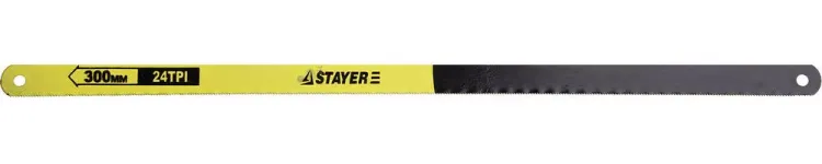 Полотно STAYER "STANDARD" для ножовки по металлу, 24TPI(1мм), 300мм, 2шт 1588-S2_z01 купить в Нягани