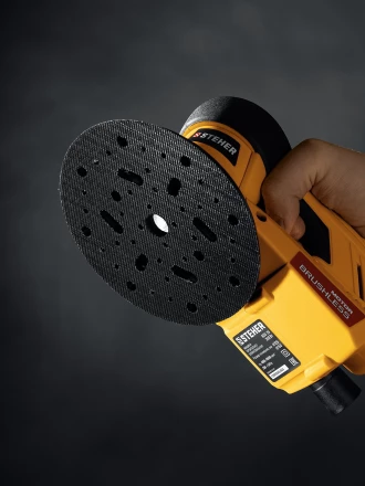 STEHER BOS-25 Duo, d125 / d150 мм, 2.5 мм, 350 Вт, бесщеточная орбитально-шлифовальная машина, кейс (BOS-25) купить в Нягани