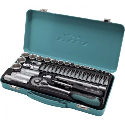 Набор торцевых головок с трещоткой 1/4 и 3/8 44 предмета Stels 13575 купить в Нягани