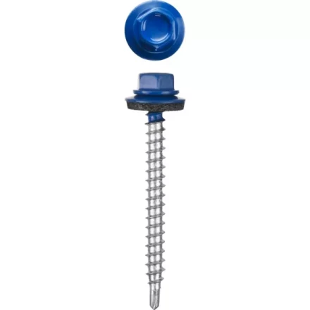 Саморезы СКМ кровельные, RAL 5005 синий насыщенный, 19 x 5.5 мм, 500 шт, для металлических конструкций, STAYER 30305-55-019-5005 купить в Нягани