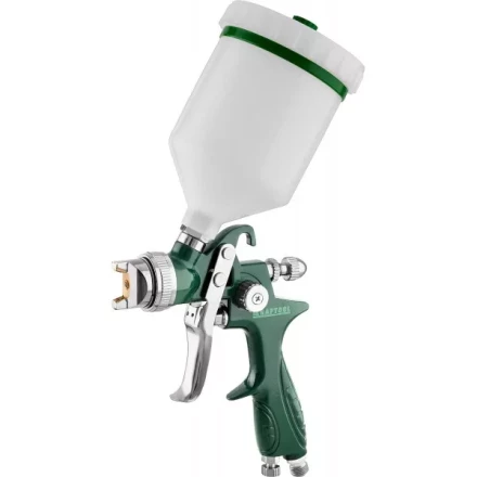 Краскопульт пневматический KRAFTOOL AirKraft, HVLP, c верхним бачком, 1,4мм 06522-1.4 купить в Нягани