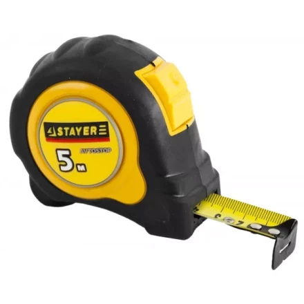 Рулетка STAYER &quot;MASTER&quot; &quot;OMEGA&quot; автостоп, обрезиненный корпус, 5мх25мм 3402-5_z01 купить в Нягани