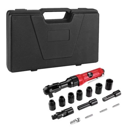 Трещотка пневматическая DEKO DKPT03 SET 3, 018-1103, в чемодане с набором 15 предметов купить в Нягани