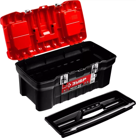 Ящик пластмассовый ЗУБР &quot;МАСТЕР&quot; для инструмента, 22&quot; 38180-22_z01 купить в Нягани
