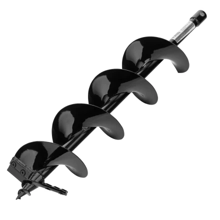 Шнек для грунта ER-150, диаметр 150 мм, длина 800 мм,соединение 20 мм, съемный нож Denzel 56007 купить в Нягани