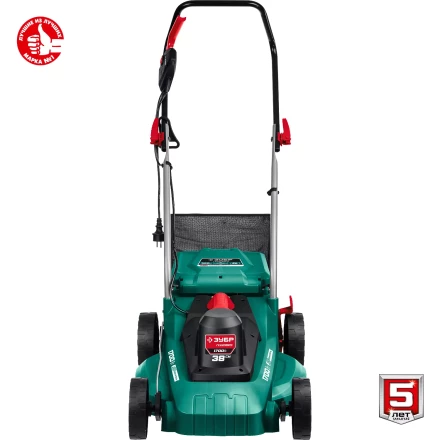 ЗУБР 1700 Вт, ш/с 38 см, сетевая газонокосилка (ГСЦ-38-1700) купить в Нягани