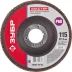Круг шлифовальный ЗУБР &quot;МАСТЕР&quot; лепестковый торцевой, зерно-электрокорунд нормальный, тип КЛТ 1, P60, 115х22,2мм 36593-115-60 купить в Нягани