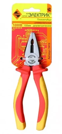 Плоскогубцы универс. диэлектрические 150мм 1/6/60 19010 купить в Нягани