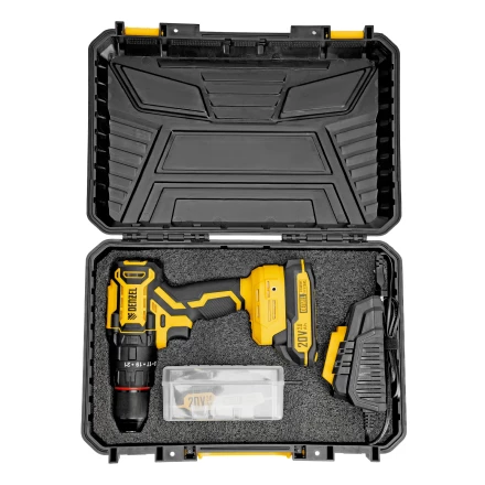 Дрель-шуруповерт аккумуляторная ударная бесщет. CIDH-BL-20, Li-Ion, 20 В// Denzel купить в Нягани