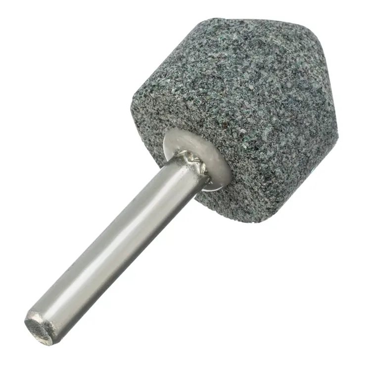 Шарошка абразивная, конус, для дрели, 25 x 25 мм, хвостовик d6 мм, 63С Denzel 76021 купить в Нягани