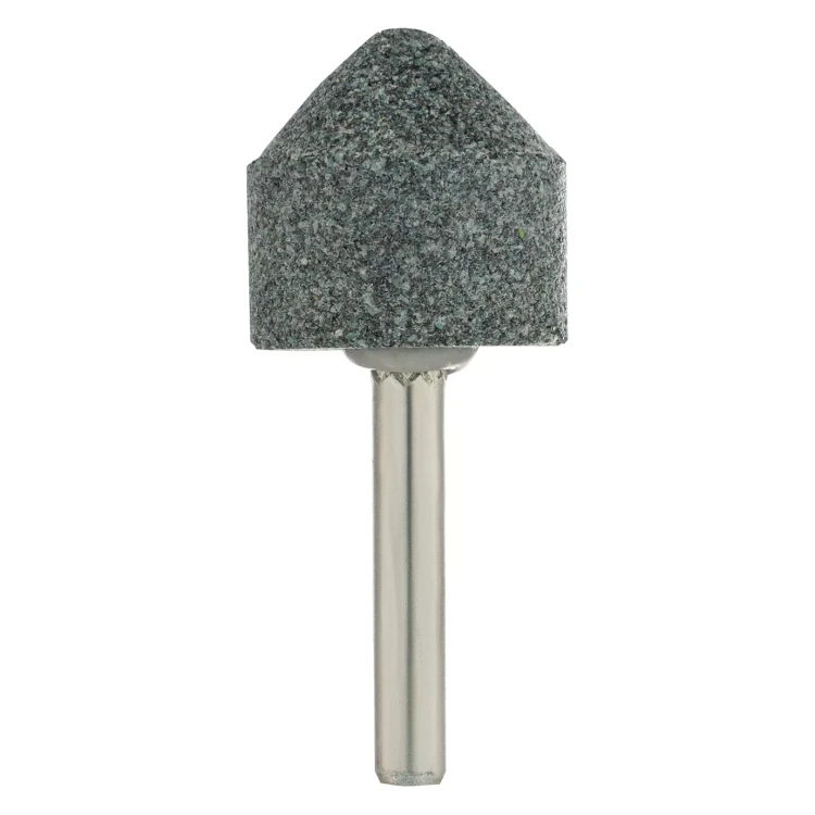 Шарошка абразивная, конус, для дрели, 25 x 25 мм, хвостовик d6 мм, 63С Denzel 76021 купить в Нягани