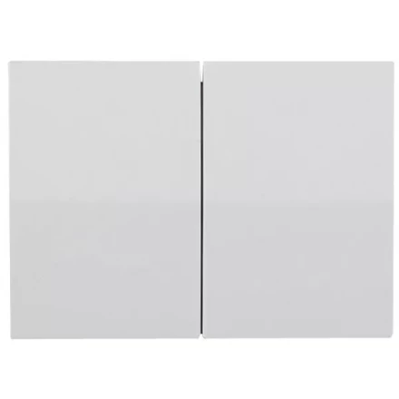 Выключатель СВЕТОЗАР &quot;ЭФФЕКТ&quot; двухклавишный, без вставки и рамки, цвет белый, 10A/~250B SV-54434-W купить в Нягани