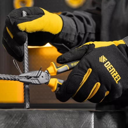 Плоскогубцы комбинированные 165 мм Denzel 17080, трехкомпонентные рукоятки купить в Нягани