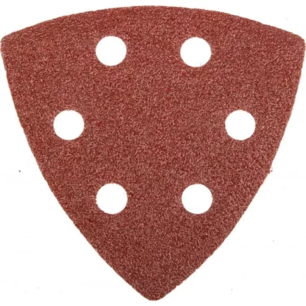 Треугольник шлифовальный универсальный STAYER &quot;MASTER&quot; на велкро основе, 6 отверстий, Р60, 93х93х93мм, 5шт 35460-060 купить в Нягани